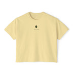 Give it a Day Women's Boxy T-Shirt: Minimal Avocado Graphic print tee (6.1oz)