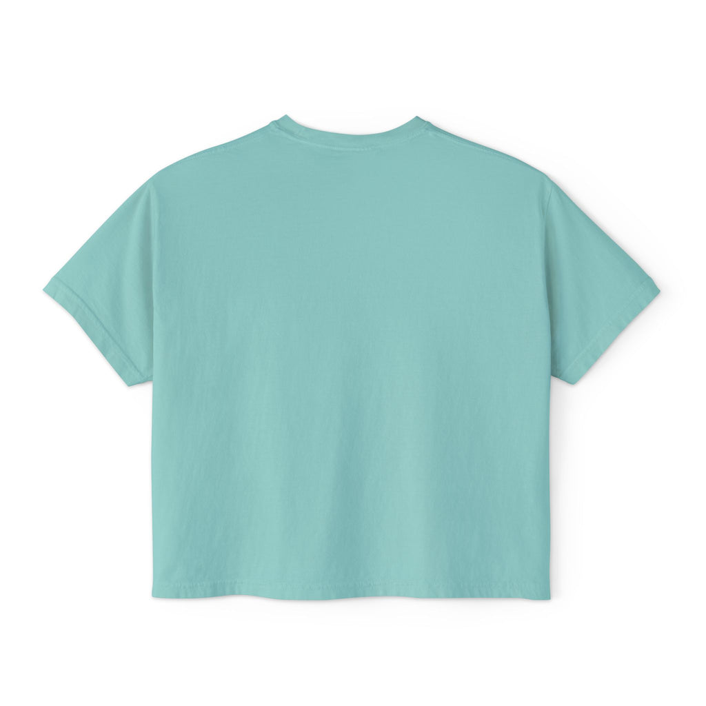 Give it a Day Women's Boxy T-Shirt: Minimal Avocado Graphic print tee (6.1oz)