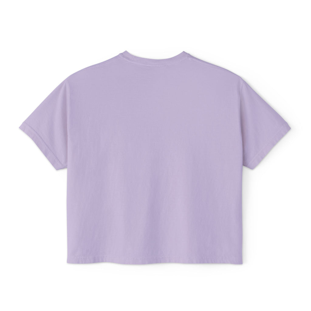 Give it a Day Women's Boxy T-Shirt: Minimal Avocado Graphic print tee (6.1oz)