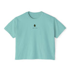 Give it a Day Women's Boxy T-Shirt: Minimal Avocado Graphic print tee (6.1oz)