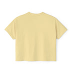 Give it a Day Women's Boxy T-Shirt: Minimal Avocado Graphic print tee (6.1oz)