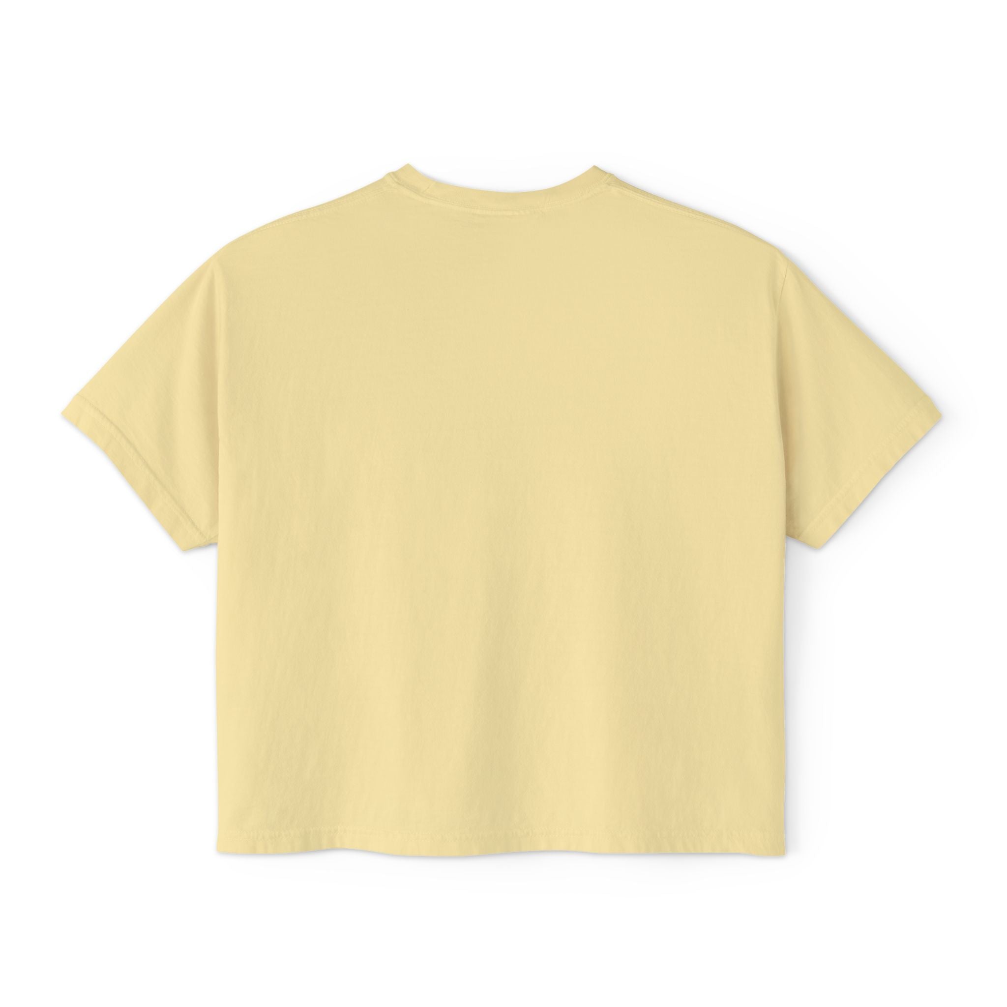 Give it a Day Women's Boxy T-Shirt: Minimal Avocado Graphic print tee (6.1oz)