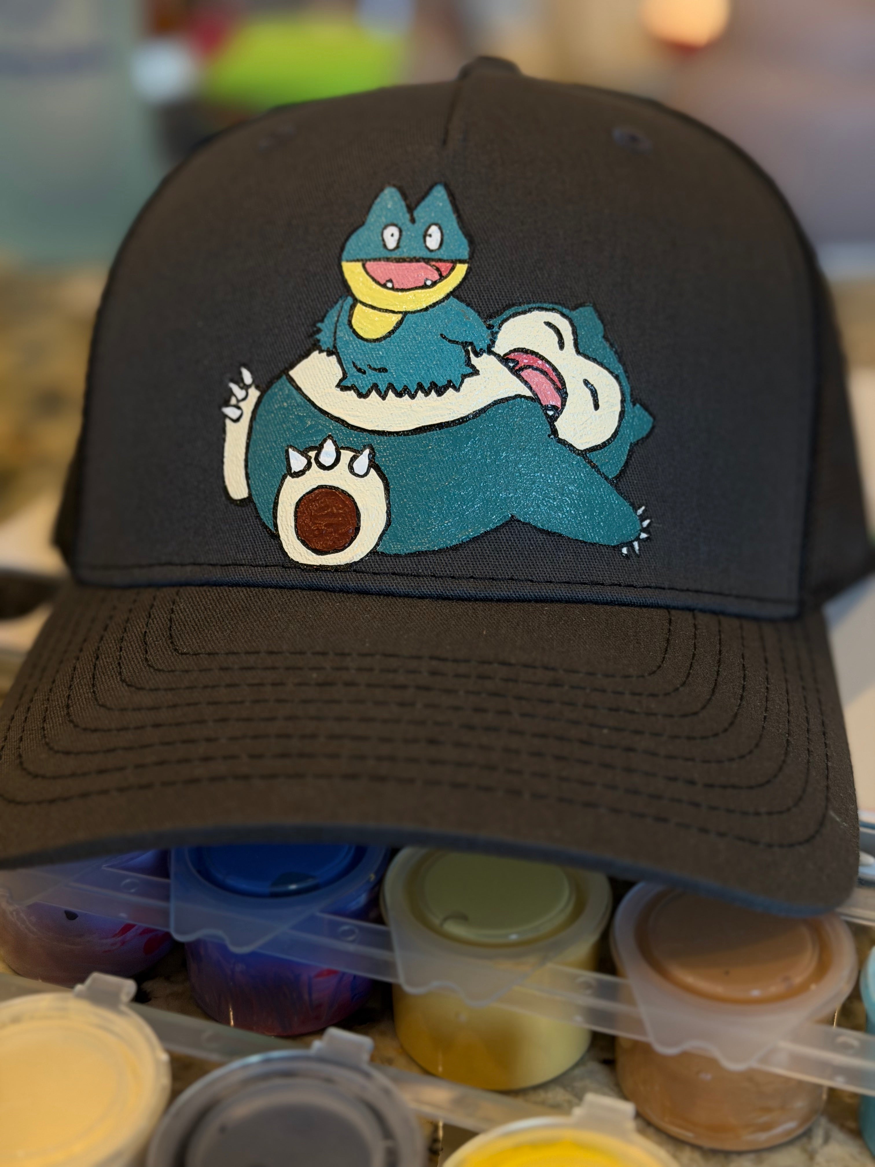 Hand Painted Pokemon Character Hats