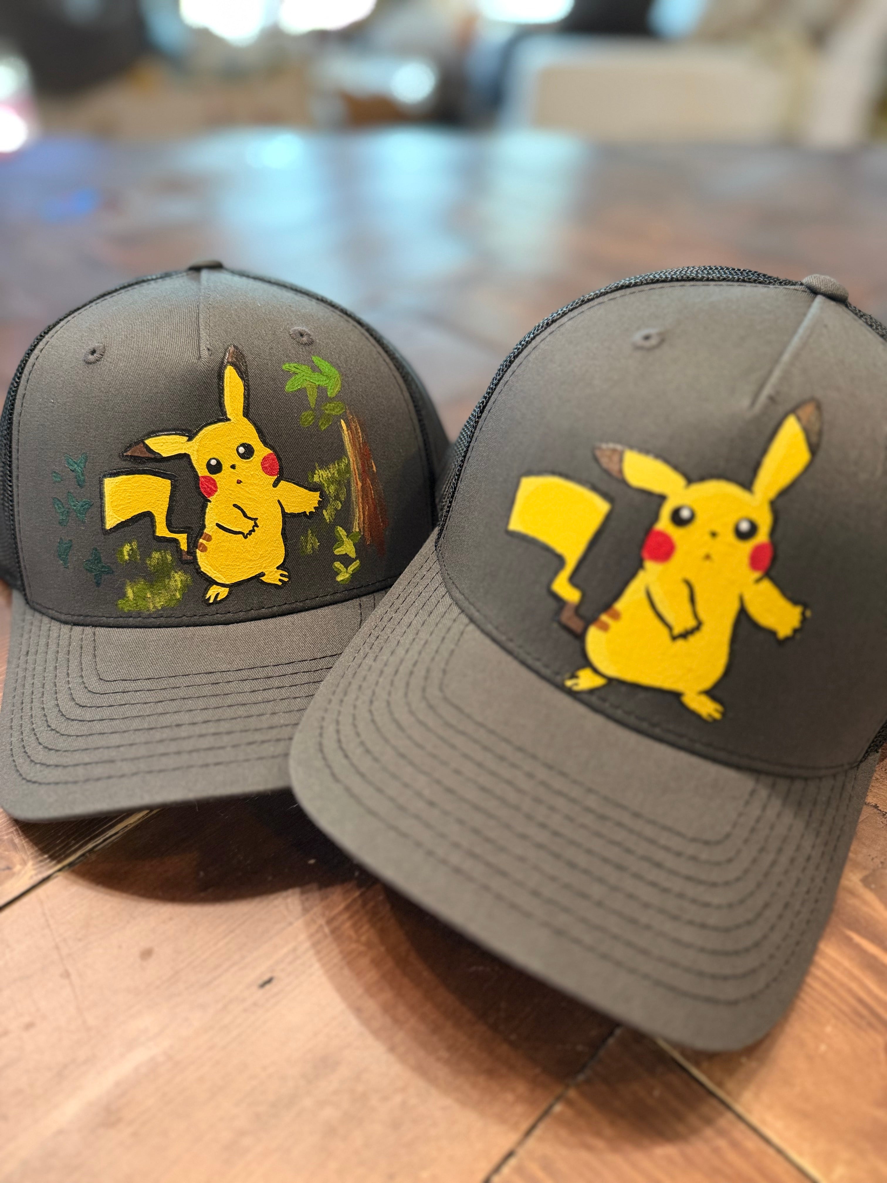 Hand Painted Pokemon Character Hats